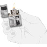 Zippo Armor 29669 — гравировка и кристалл Swarovski